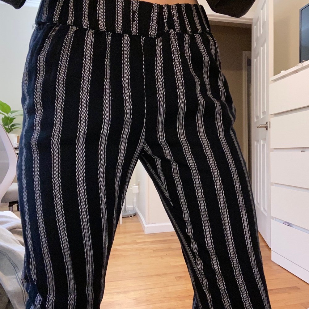 American eagle flowy striped pants